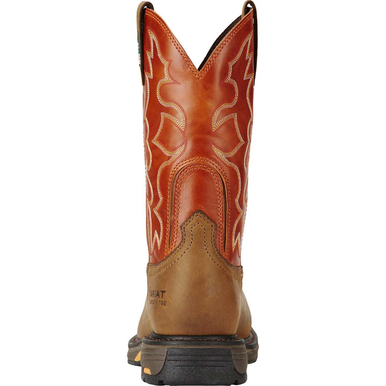 Ariat Workhog Composite Toe CSA-Approved Puncture-Resistant Western Work Boot - back