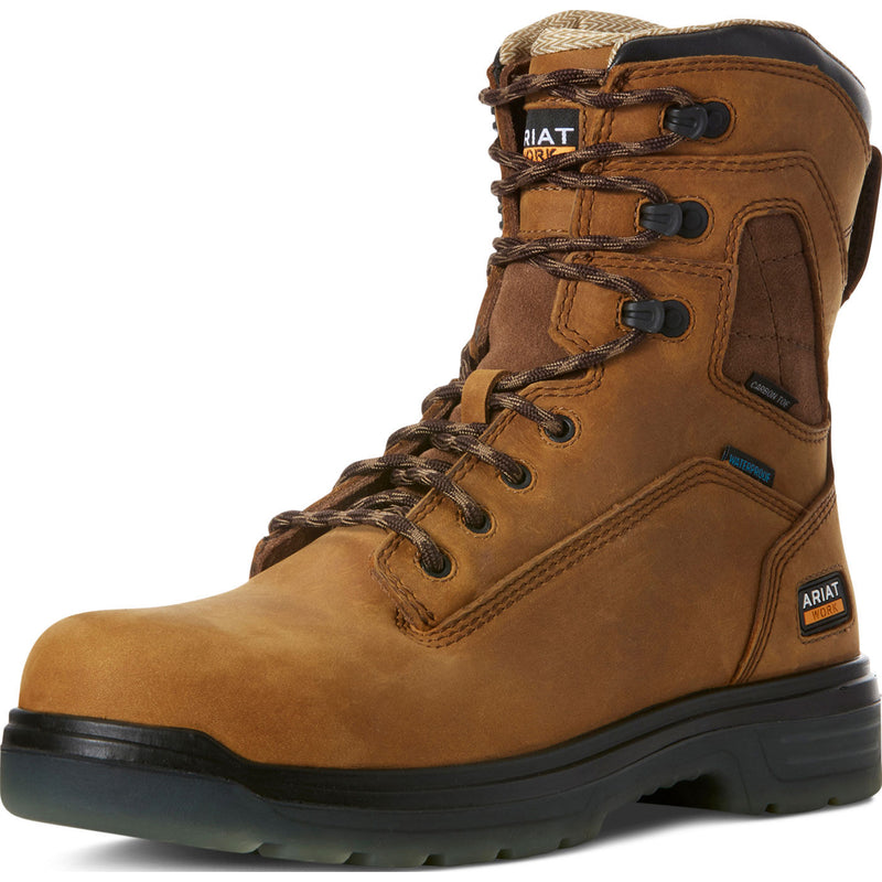 Ariat Turbo Men's 8-inch Carbon Toe Electrical Hazard Waterproof Work Boot - main