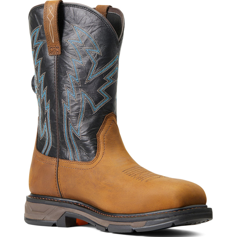 Ariat WorkHog XT BOA Men's 11-inch Carbon Nano Toe Electrical Hazard Waterproof Pull-On Western Work Boot - main