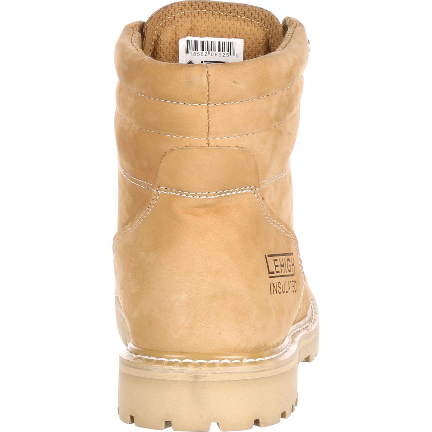 Lehigh Safety Shoes Steel Toe 200G Insulated Work Boot - back