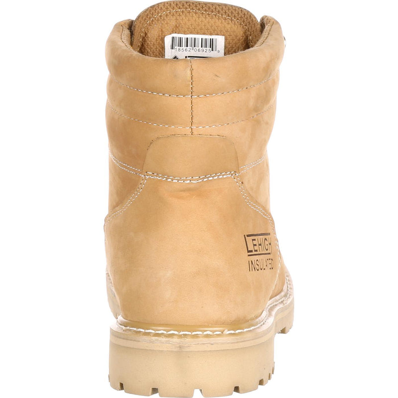 Lehigh Safety Shoes Steel Toe 200G Insulated Work Boot - back