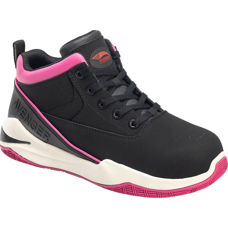 Avenger Reaction Mid Women's Aluminum Toe Electrical Hazard Work Athletic Shoe - profile