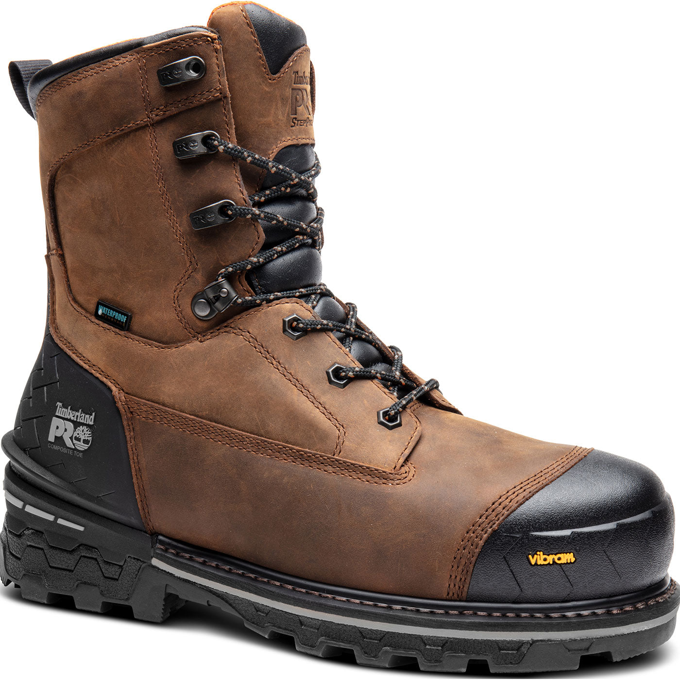 TIMBERLAND PRO Boondocks Mens Waterproof Leather Boots size 8.5 Men main image 2