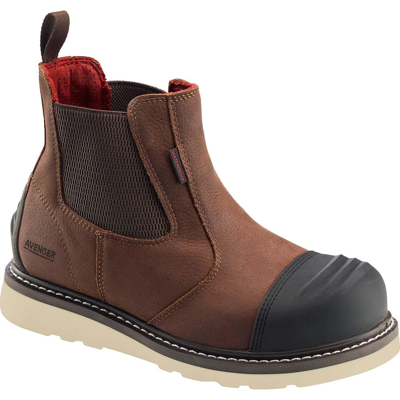 Avenger Men\'s US 13 EE Romeo Carbon Toe Boot Brown A7505 6\