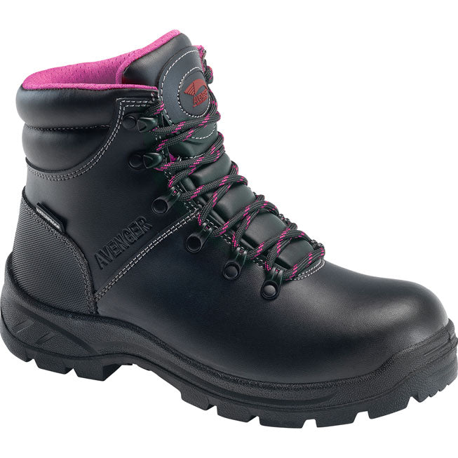 Avenger Builder Women's Steel Toe Electrical Hazard Waterproof Leather Work Boot - main