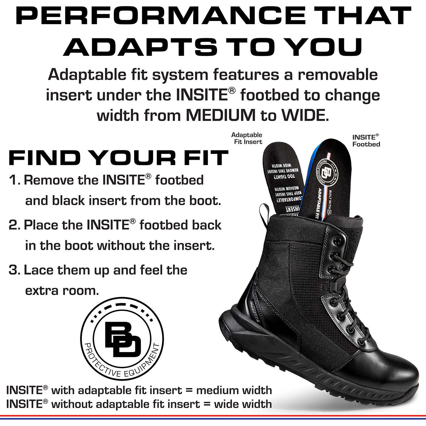 BD Protective BDX Unisex 8-inch Composite Toe Electrical Hazard Waterproof Zipper Tactical Boot - birdseye