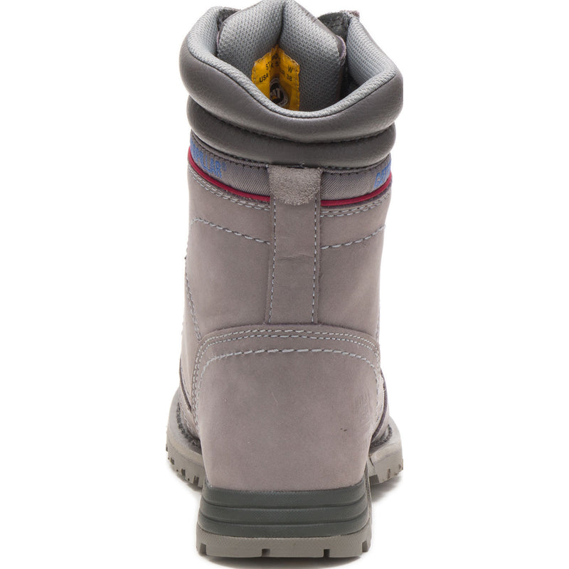 Cat Echo Women's 8-inch Steel Toe Electrical Hazard Waterproof Leather Work Boot - back