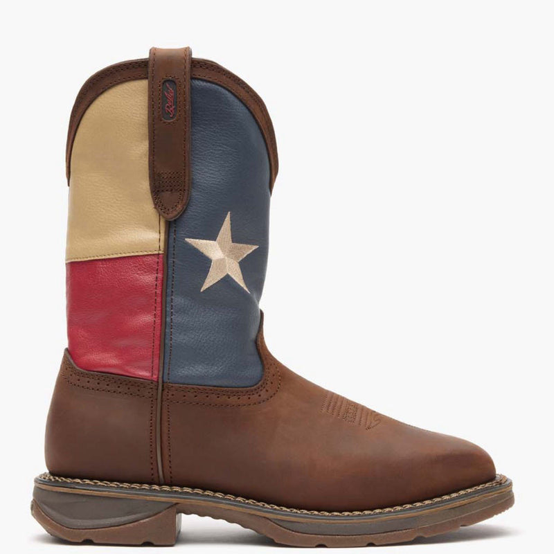 Durango® Workin' Rebel™ Texas Flag Steel Toe Work Boot - profile