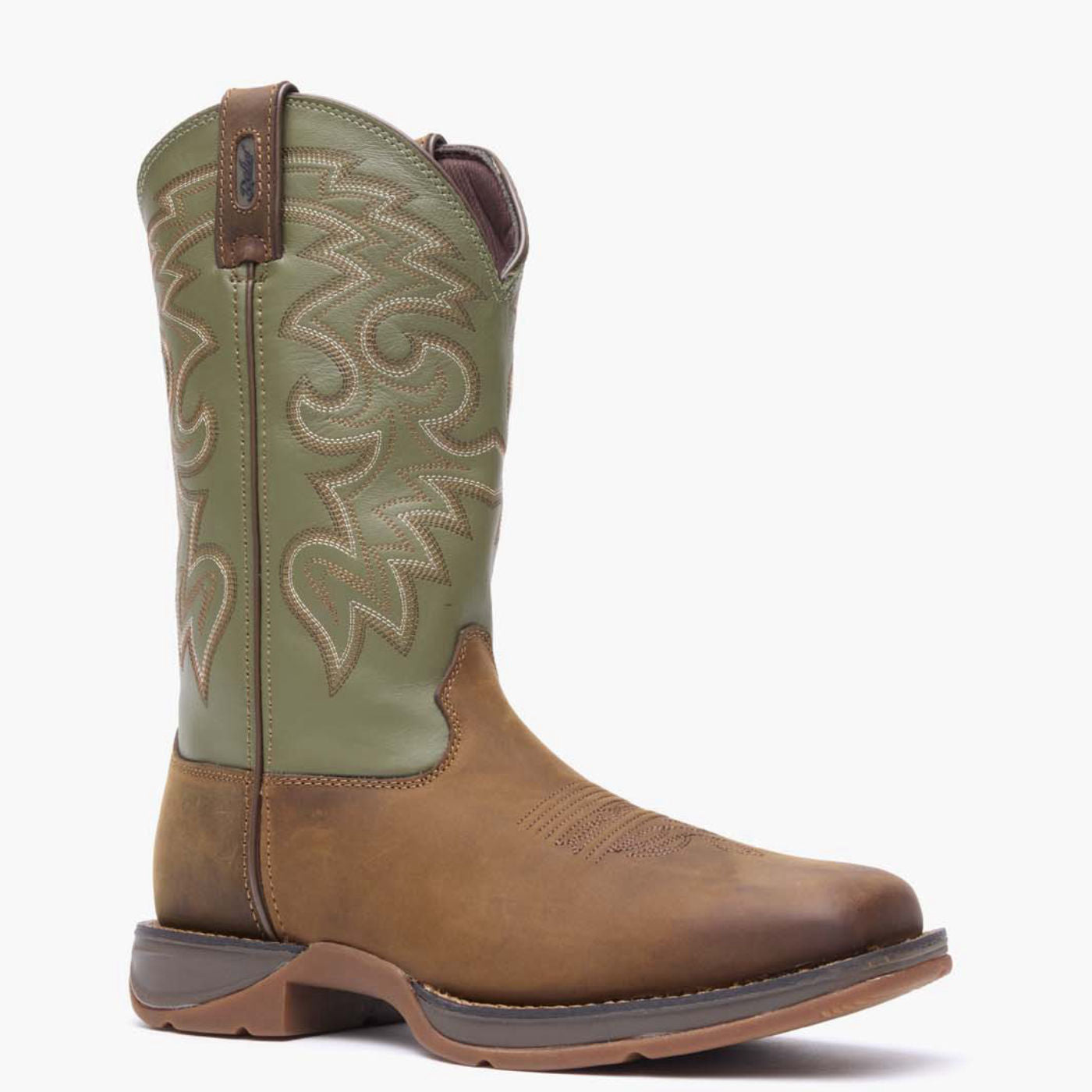 Rebel by Durango® Coffee & Cactus Pull-On Western Boot - main