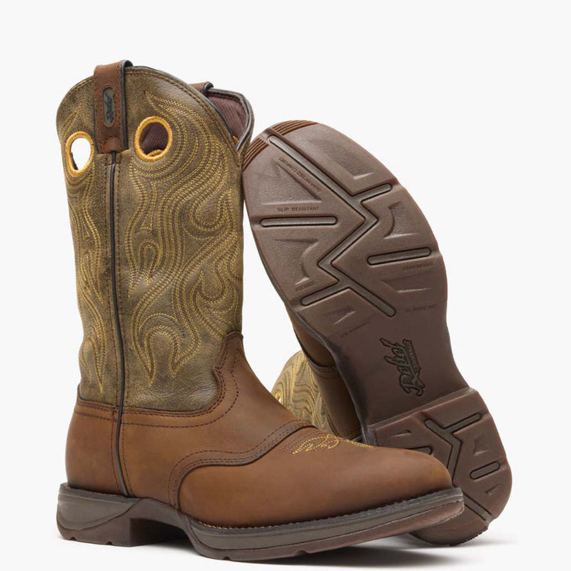 Rebel by Durango® Brown Saddle Western Boot - outsole