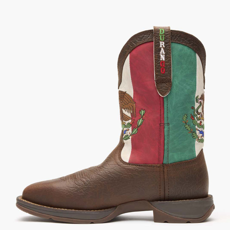 Rebel by Durango® Steel Toe Mexico Flag Western Boot - profile