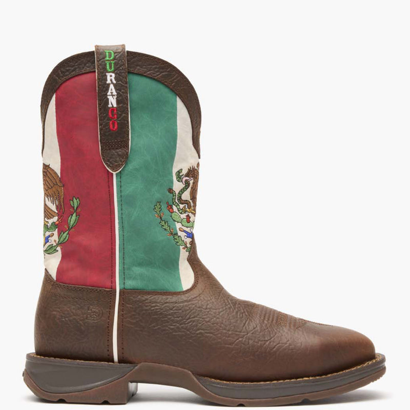 Rebel by Durango® Steel Toe Mexico Flag Western Boot - profile
