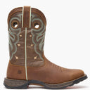 Outer side view of Durango Maverick women's brown square toe work boot