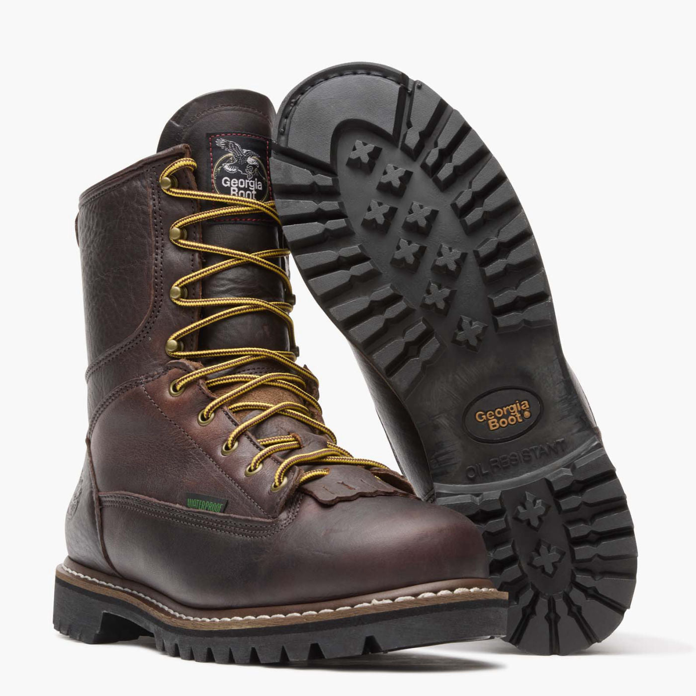 Georgia Boot Steel Toe Waterproof Lace-To-Toe Work Boot - outsole