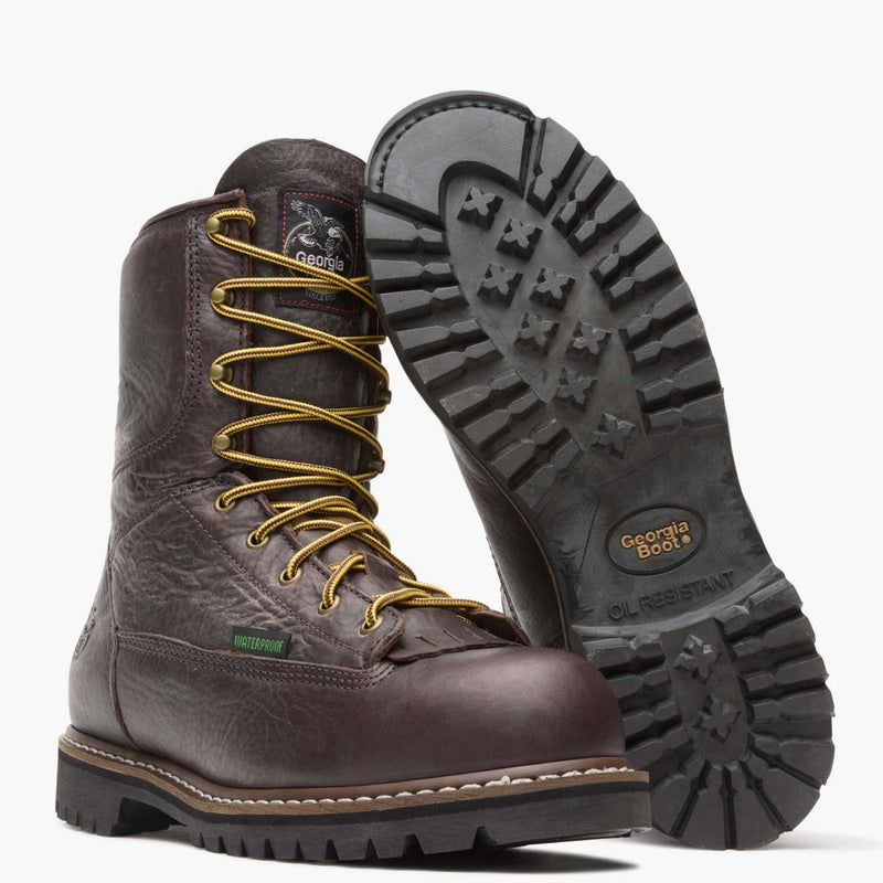 Georgia Boot Steel Toe Waterproof Lace-To-Toe Work Boot - outsole