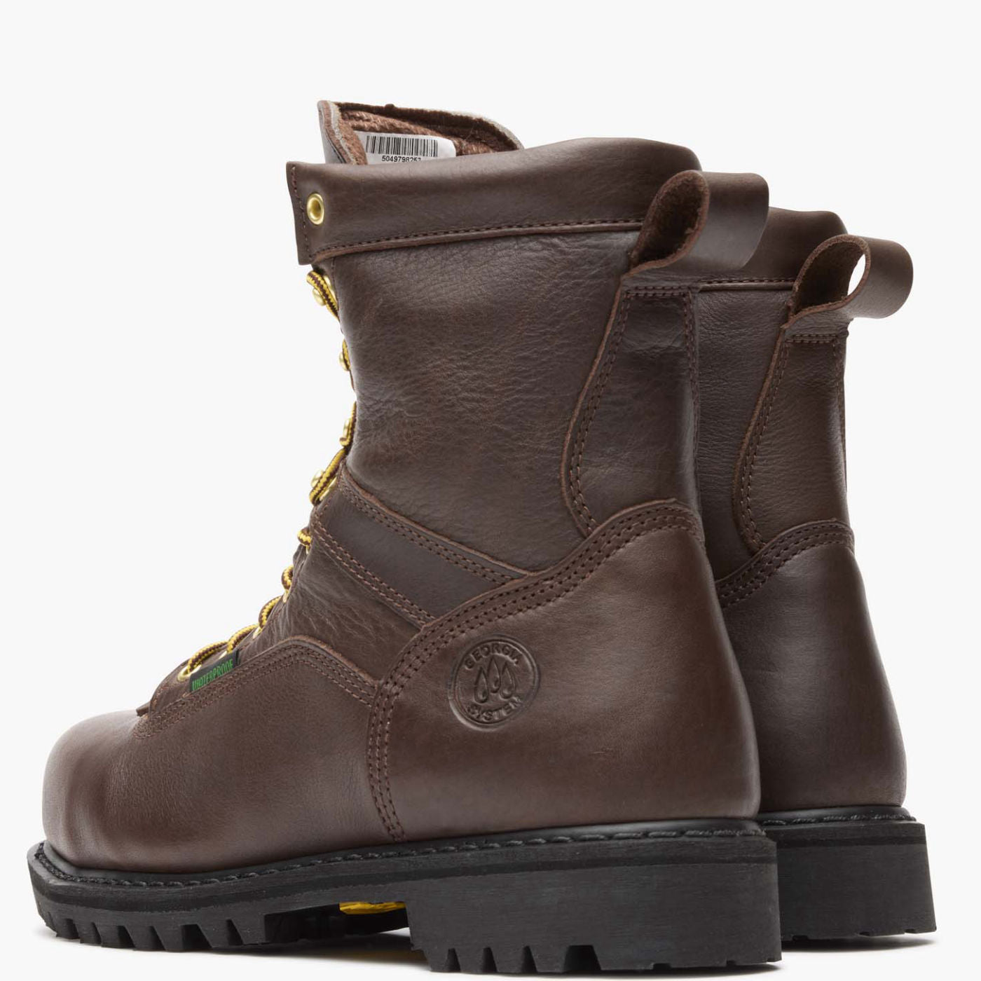 Georgia Boot Lace-to-Toe Steel Toe Waterproof Work Boot - back