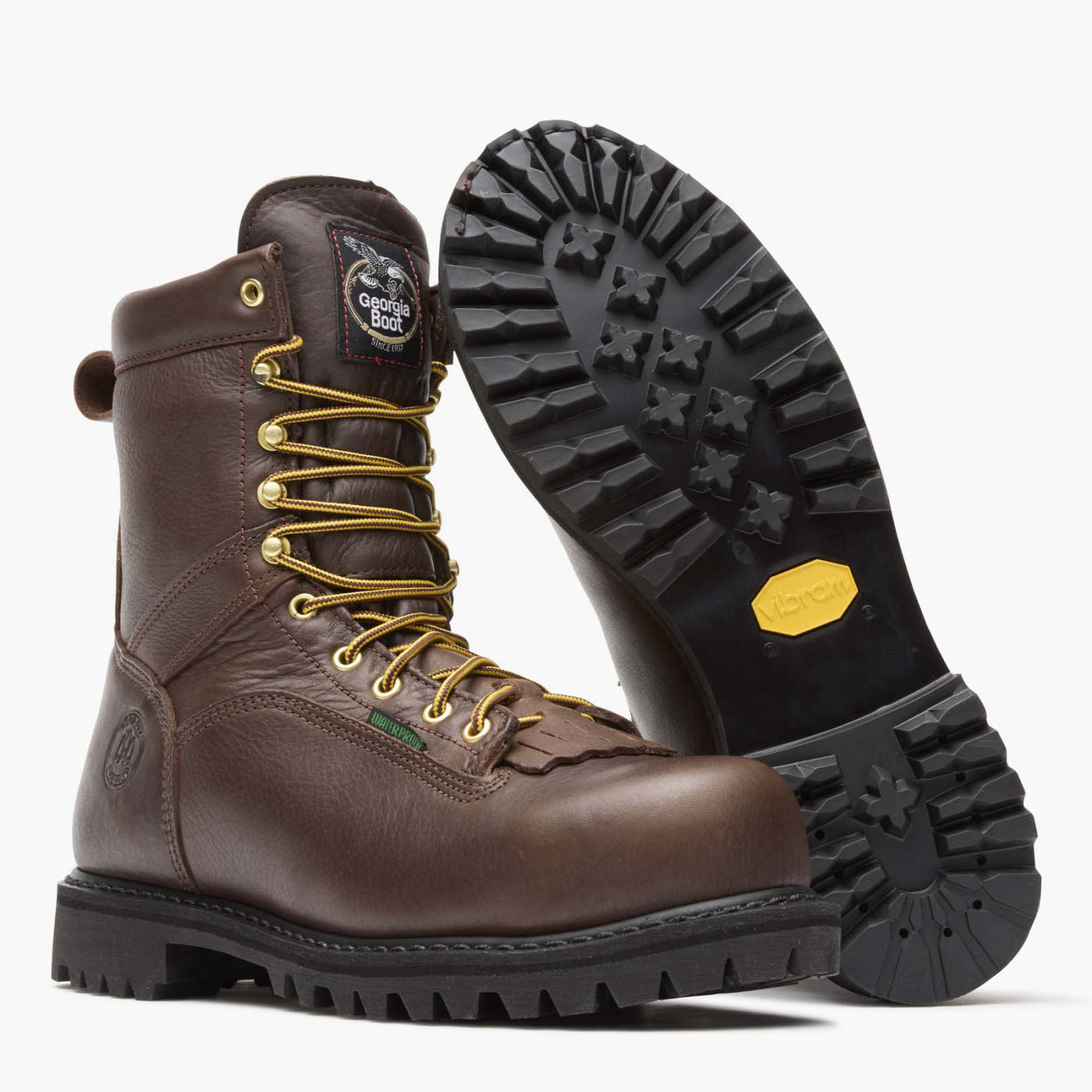 Georgia Boot Lace-to-Toe Steel Toe Waterproof Work Boot - outsole