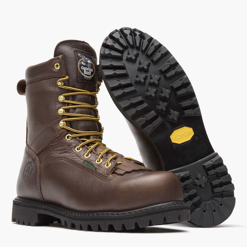 Georgia Boot Lace-to-Toe Steel Toe Waterproof Work Boot - outsole