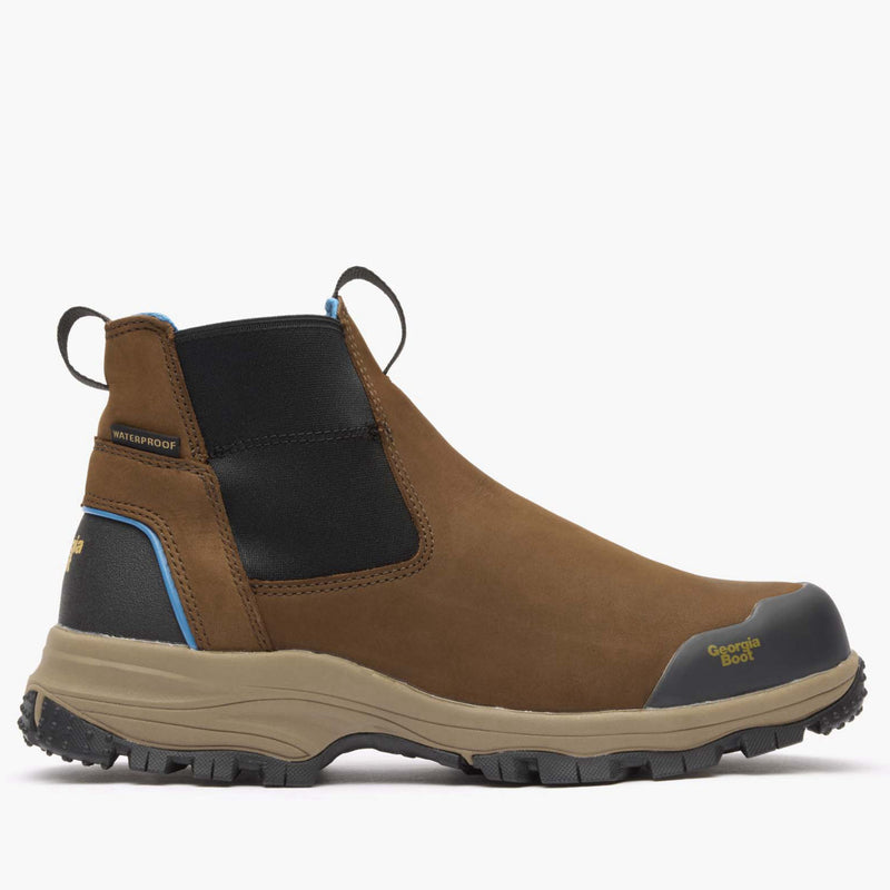 Georgia Boot Blue Collar Chelsea Waterproof Work Romeo Boot - profile