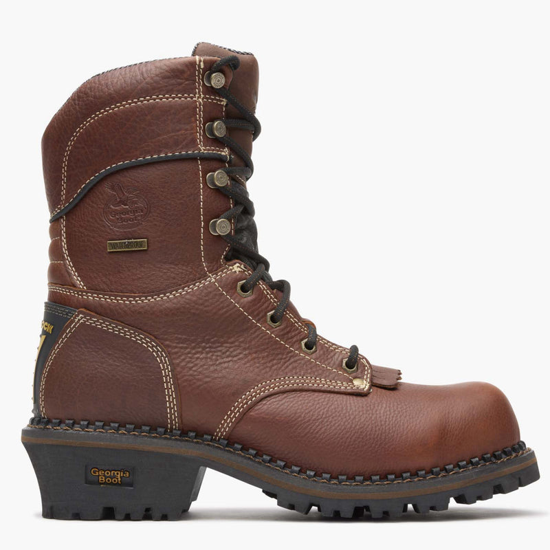 Georgia Boot AMP LT Logger Composite Toe Waterproof Work Boot - profile