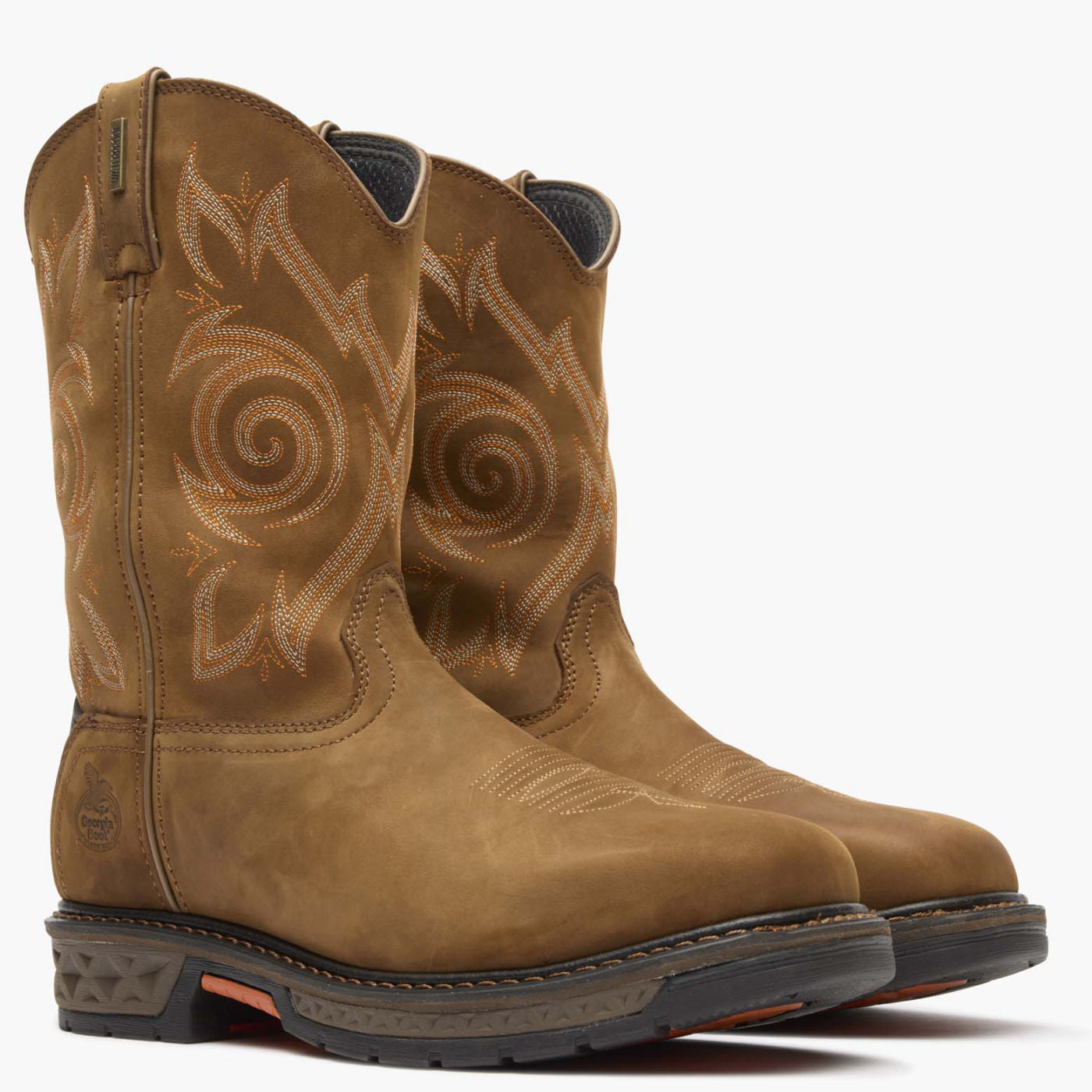 Georgia Boot Carbo-Tec LT Steel Toe Waterproof Pull On Work Boot - 12