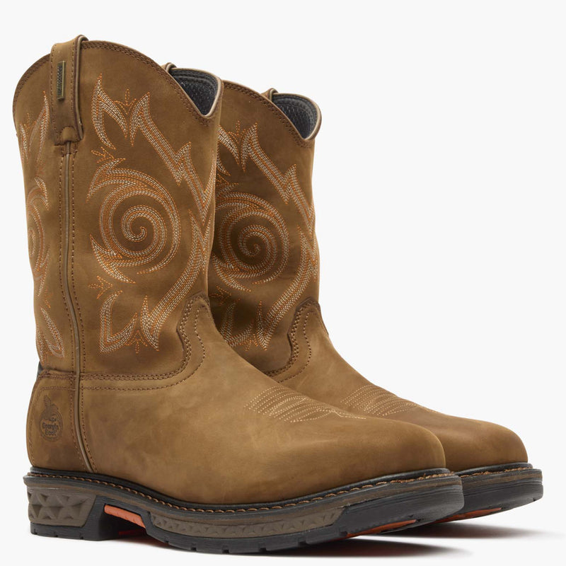 Georgia Boot Carbo-Tec LT Steel Toe Waterproof Pull On Work Boot - 12