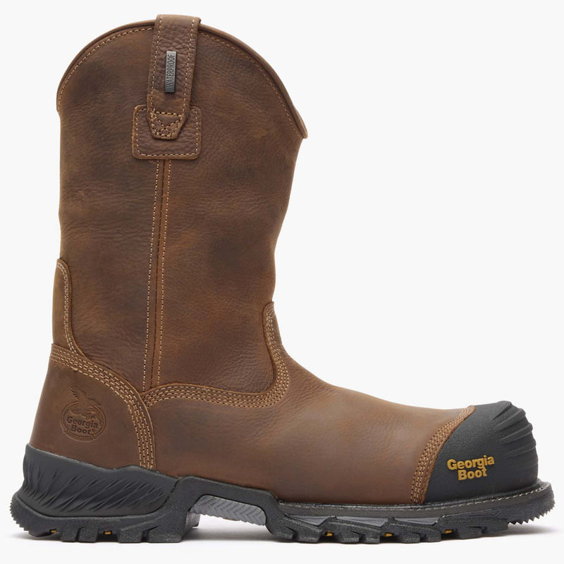 Georgia Boot Rumbler Composite Toe Waterproof Pull-on Work Boot - profile