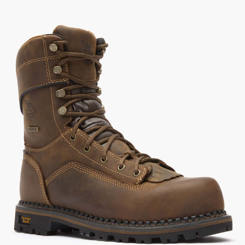 Georgia Boot AMP LT Low Heel Logger Composite Toe Waterproof Work Boot - main