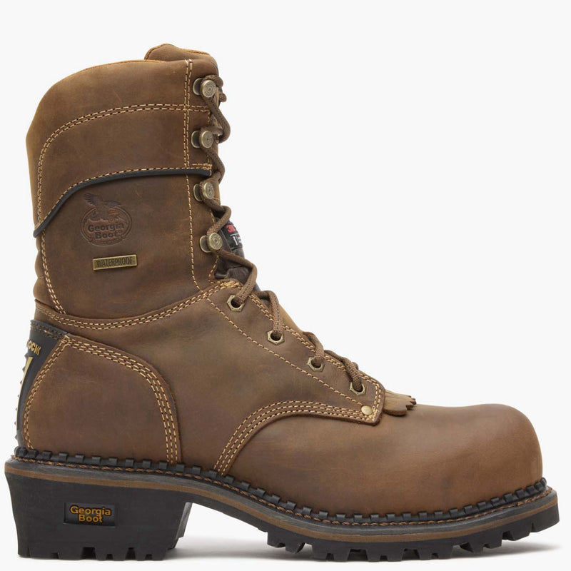 Georgia Boot AMP LT Logger Composite Toe Insulated Waterproof Work Boot - profile