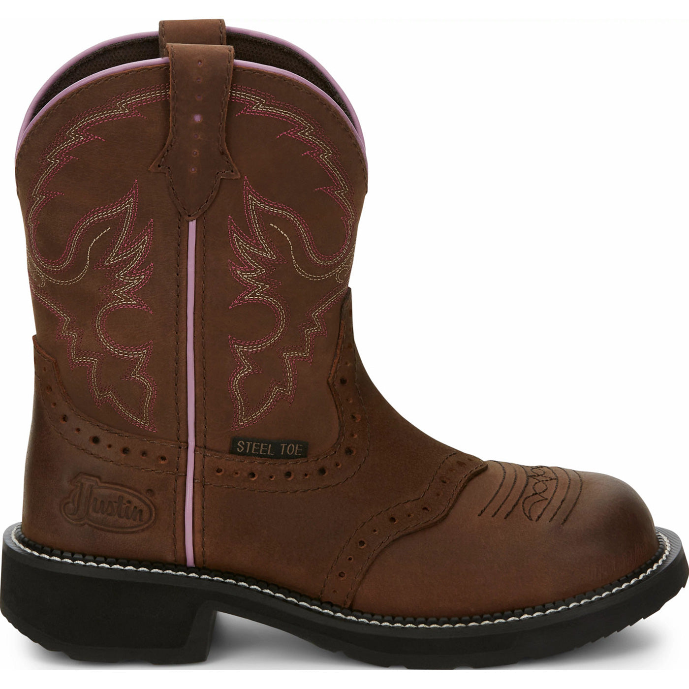 Justin Work Women's Steel Toe Western Work Boot - profile