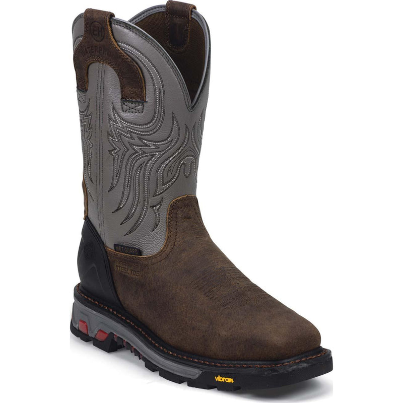 Justin Original Workboots Commander-X5 Steel Toe Internal Met Guard Waterproof Western Work Boot - main