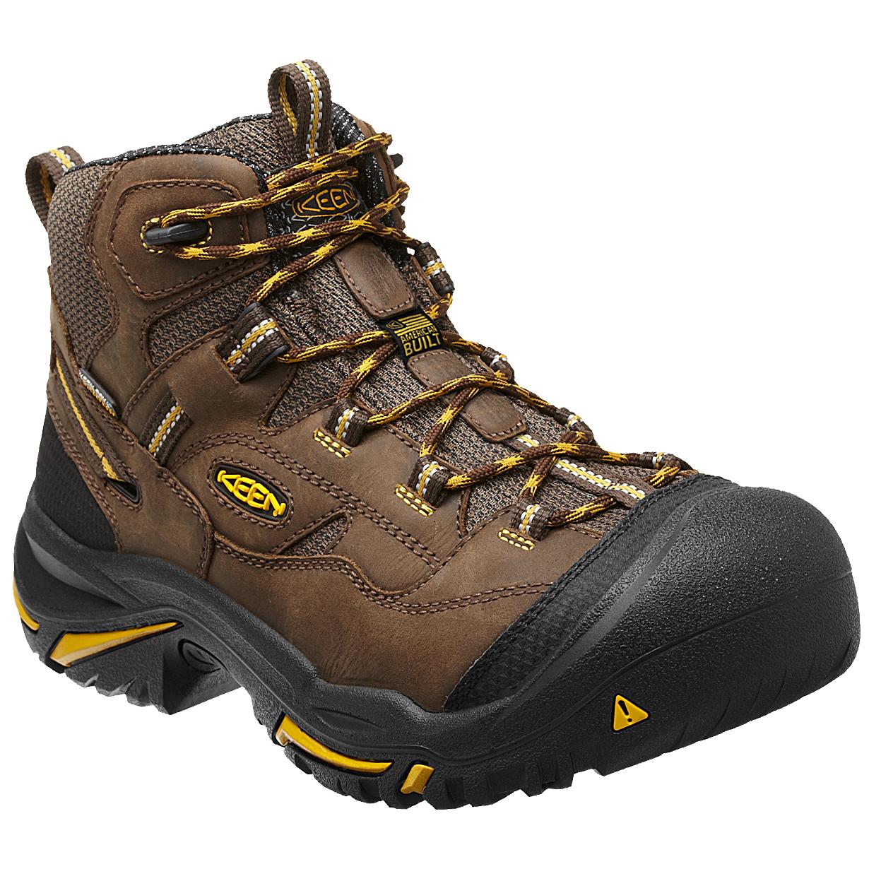 Keen Braddock Mid Boots Mens Size 12 Utility Steel Toe Work Wear Brown Hiking KEEN Braddock Mid Steel Toe Work Boots Waterproof Brown Mens  main image 3