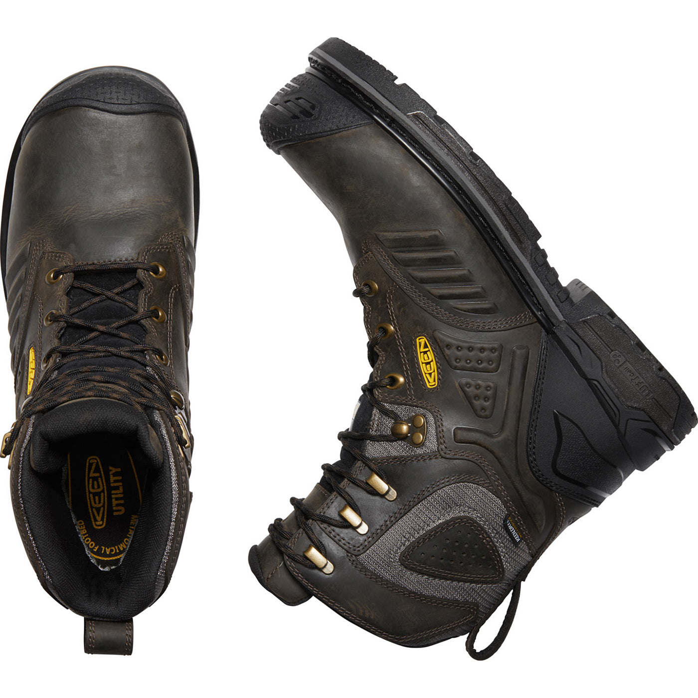 KEEN Utility® Philadelphia Men's CSA Carbon-Fiber Toe Puncture-Resistant 600G Insulated Waterproof Work Boot - birdseye