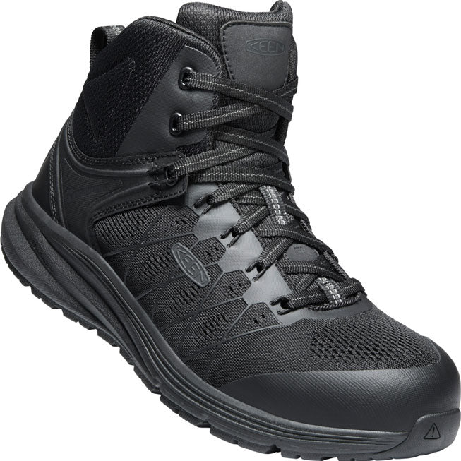 KEEN Utility® Vista Energy Mid Men's Carbon Fiber Toe Electrical Hazard Hi-Top Athletic Work Shoe - main