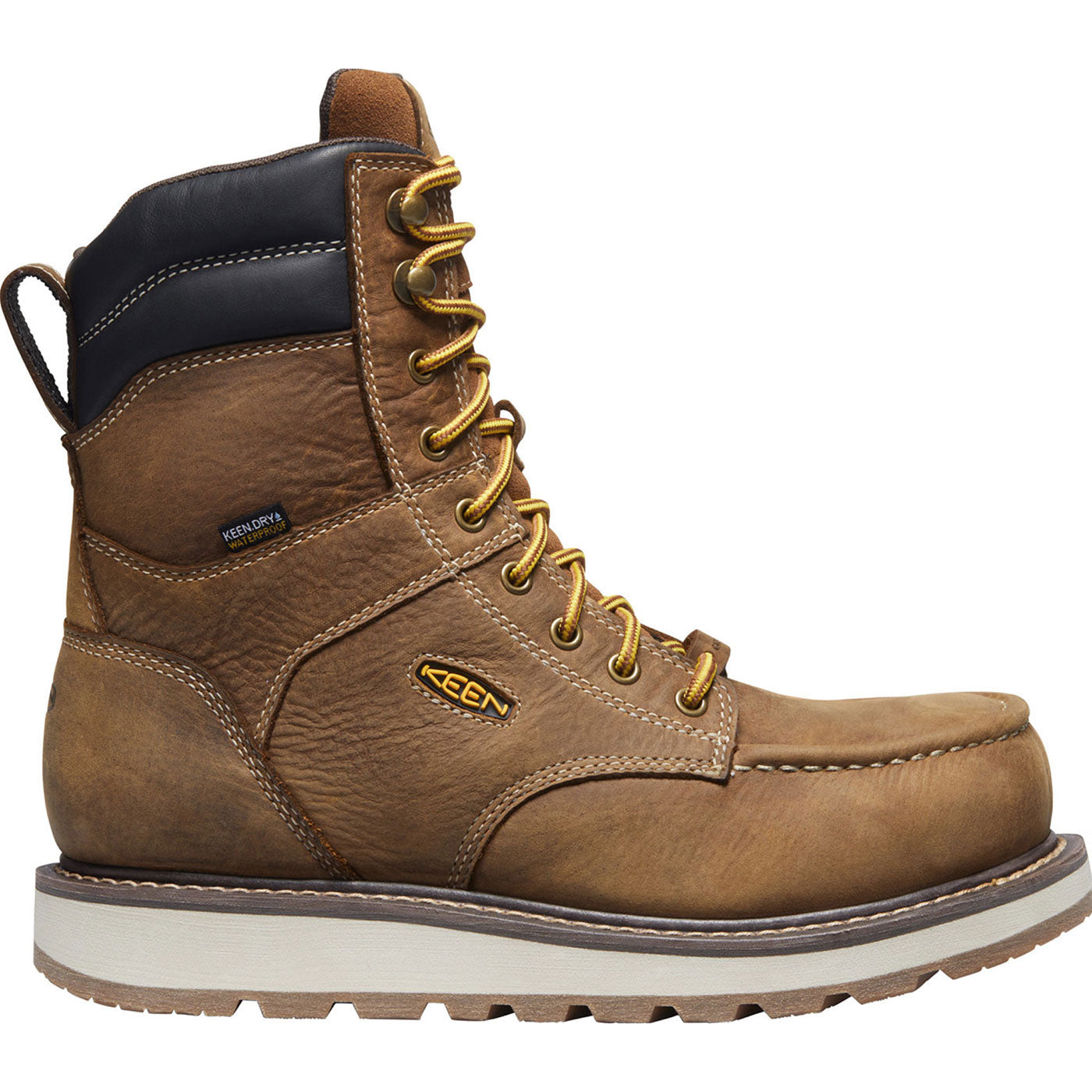 KEEN Utility® Cincinnati Wedge Men's 8-inch Carbon Fiber Toe Electrical Hazard Waterproof Work Boot