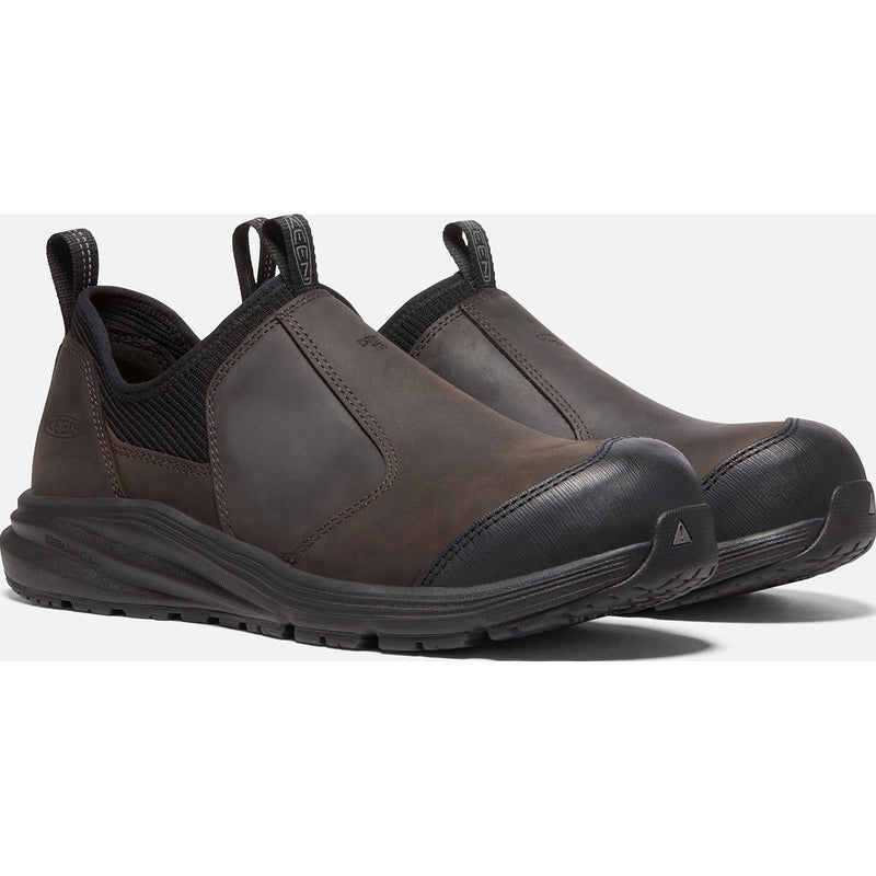KEEN Utility® Vista Energy+ Shift Men's Carbon Fiber Toe Static-Dissipative Leather Slip-On Work Shoe - profile
