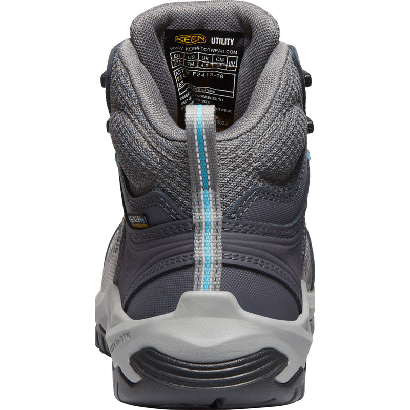 KEEN Utility Reno Mid Women's Carbon Fiber Toe Electrical Hazard Waterproof Hi-Top Athletic Work Boot - back