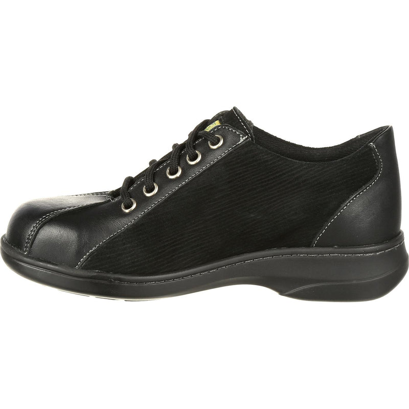 Mellow Walk Women's Daisy Oxford Steel Toe Static Dissipative Work Shoe - profile
