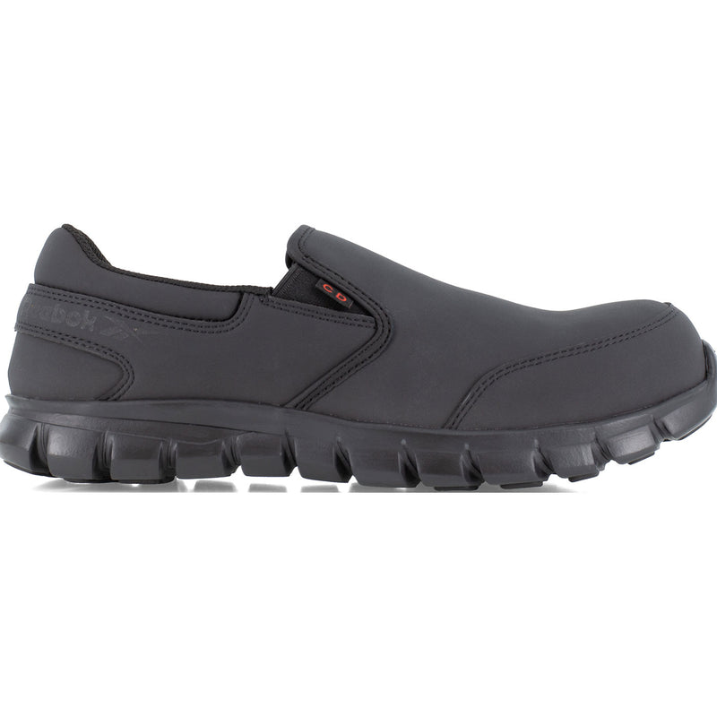 Reebok Sublite Cushion Work Women's Composite Toe Conductive Slip-On Work Shoe - profile