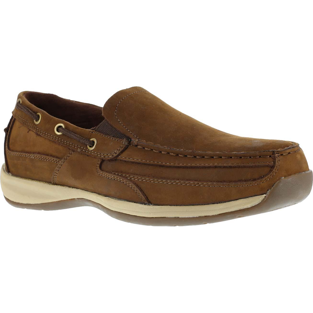 Rockport Works Sailing Club Steel Toe Slip-On Boat Shoe – Lehigh