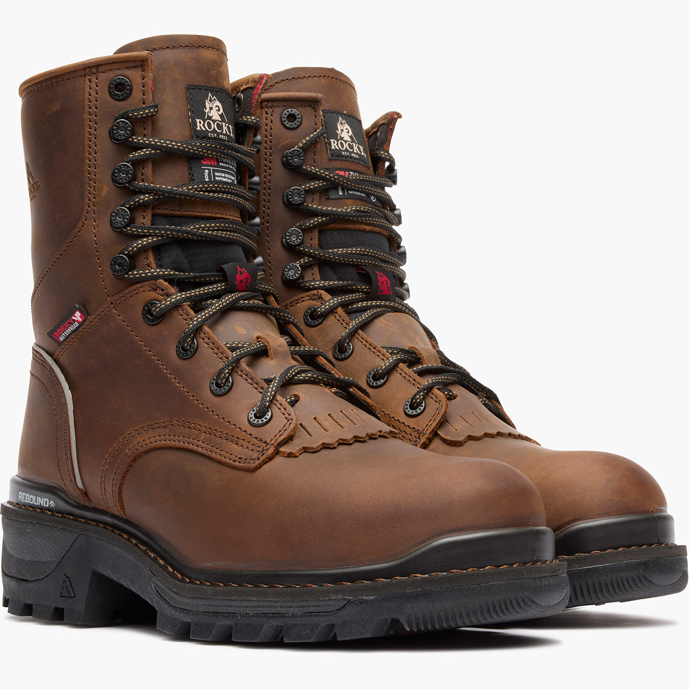 Rocky Rams Horn Logger 800G Insulated Work Boot - doublequarter