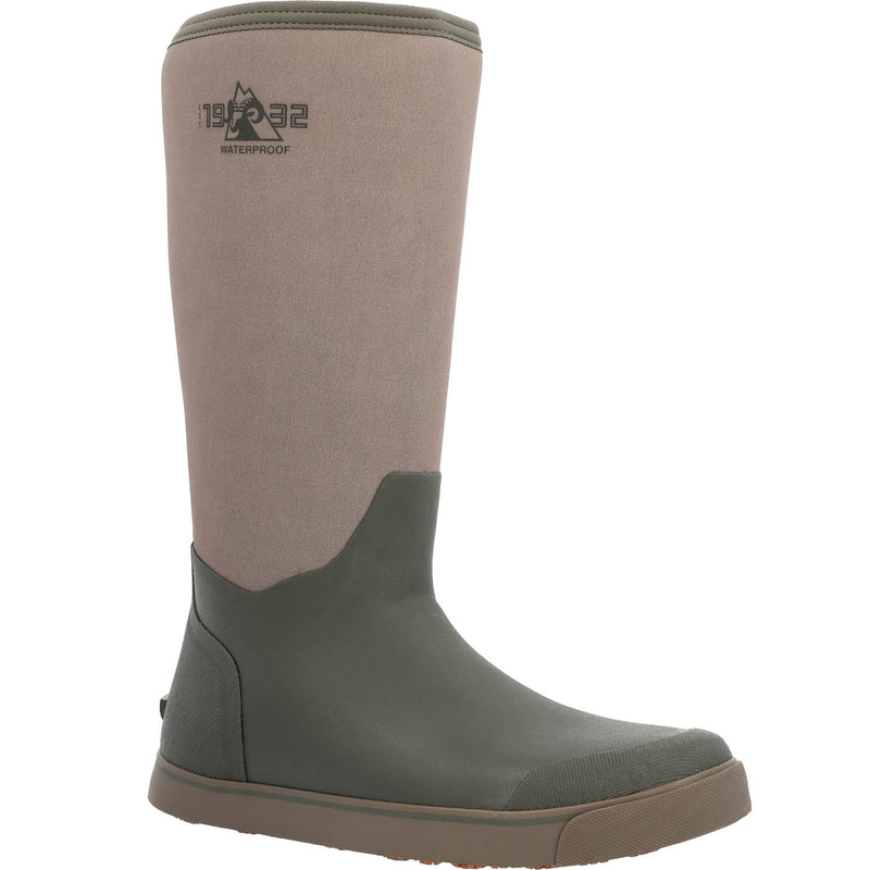 ""Rocky Dry-Strike Waterproof Brown & Green 16"" Deck Boot" - main"
