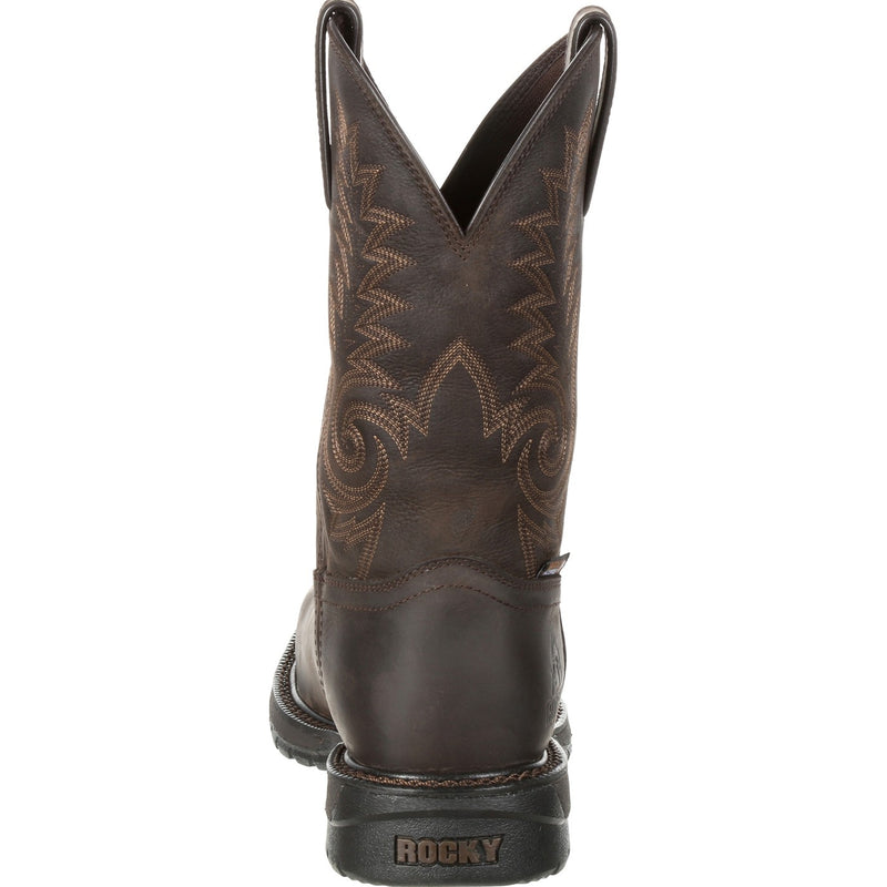 Rocky Original Ride FLX Steel Toe Waterproof Western Boot - back