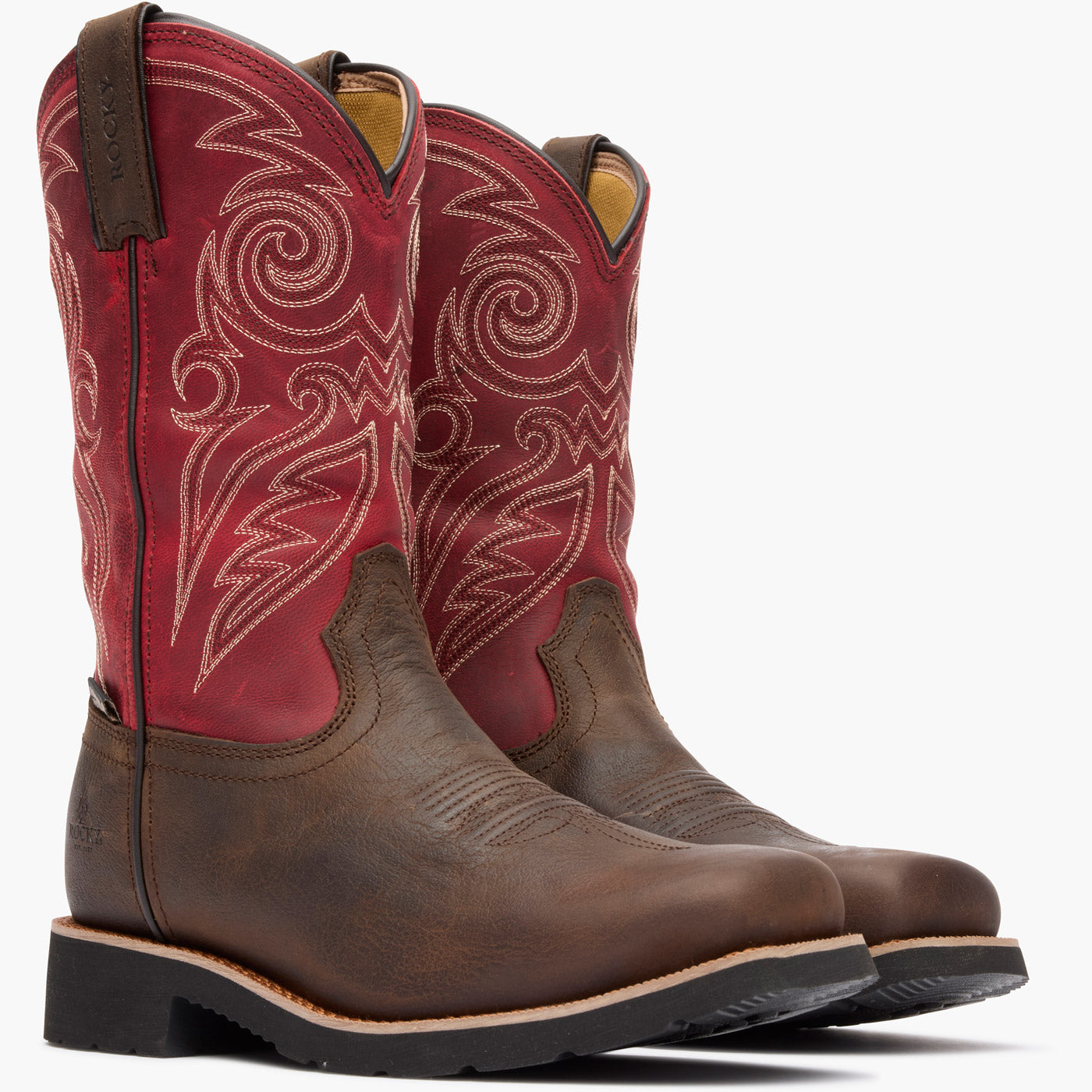 "Rocky Women's MonoCrepe 11" Steel Toe Western Boot - doublequarter"