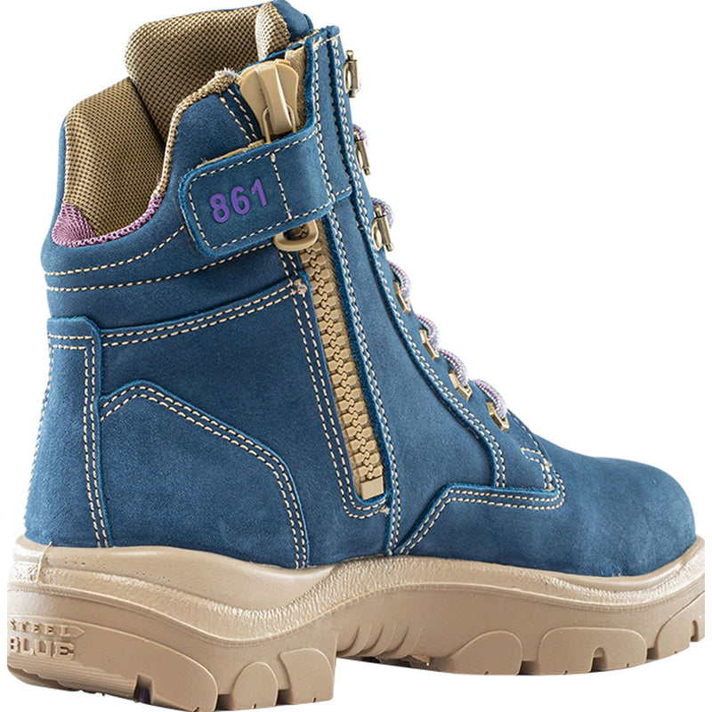 Steel Blue Southern Cross Zip Women's Steel Toe Electrical Hazard Zipper Work Boot - back