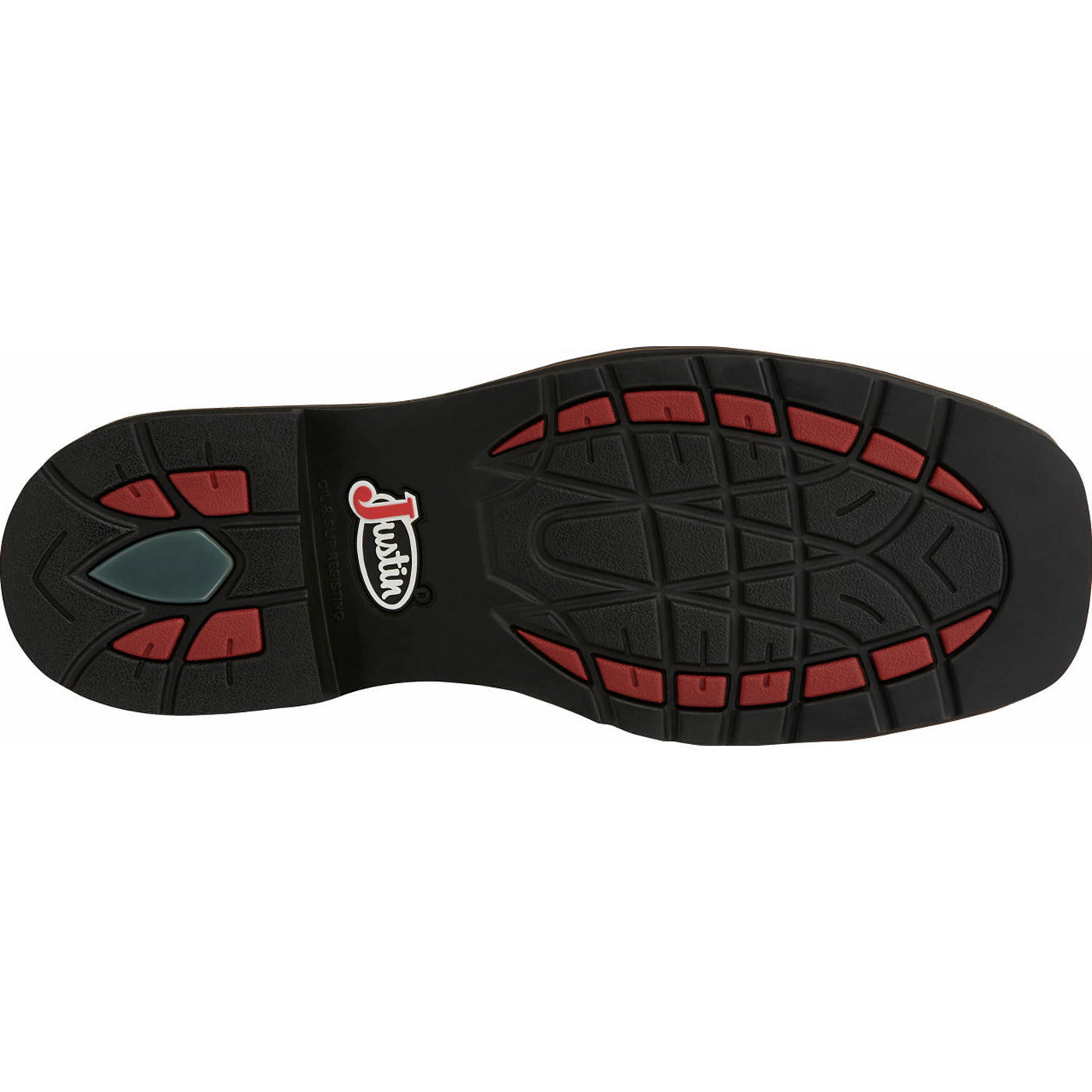 Justin Work Stampede Men's Composite Toe Waterproof Western Work Boot - outsole