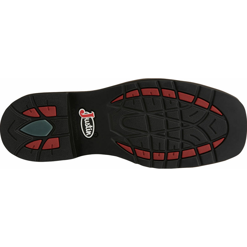 Justin Work Stampede Men's Composite Toe Waterproof Western Work Boot - outsole