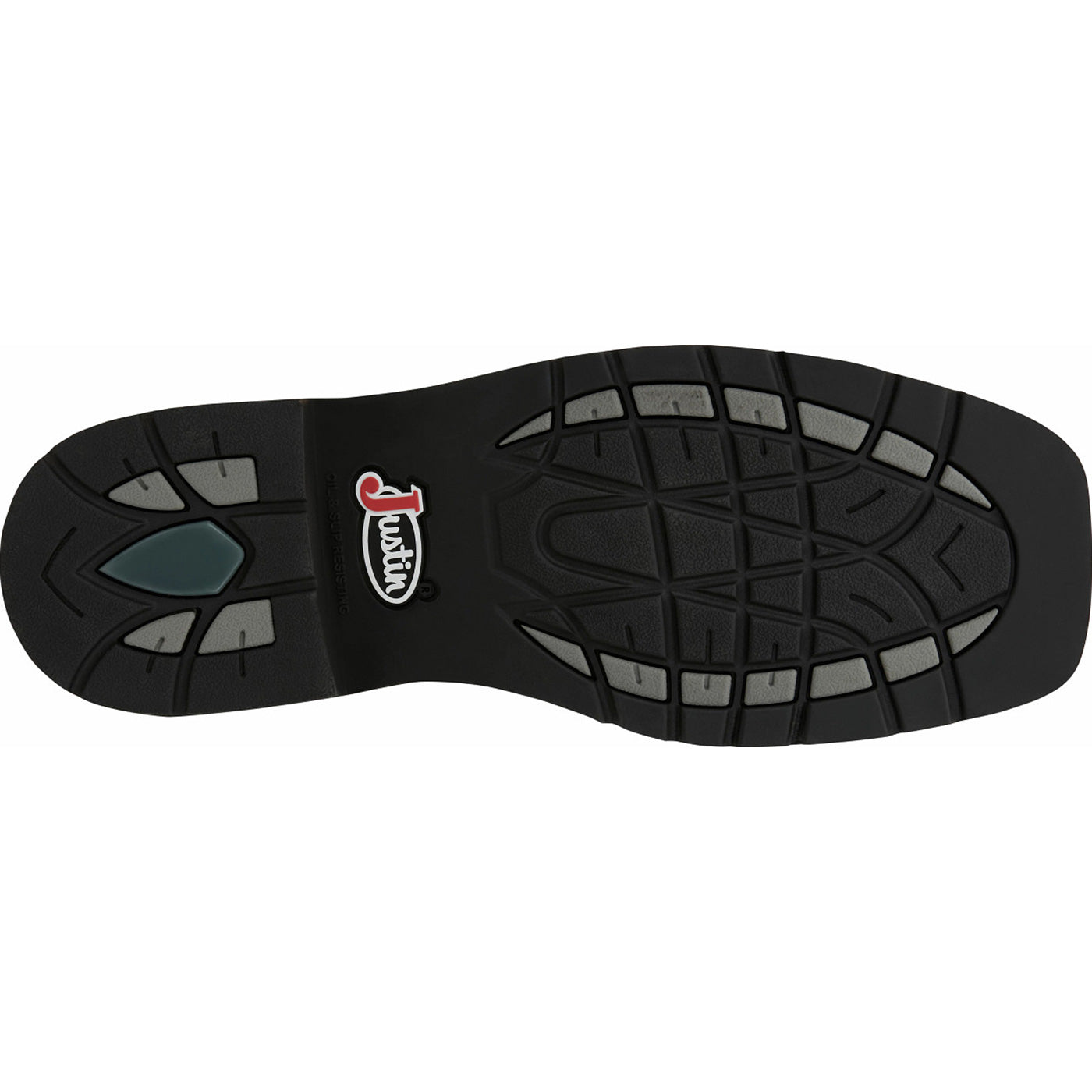 Justin Work Men's Steel Toe Electrical Hazard Pull-On Western Work Boot - outsole