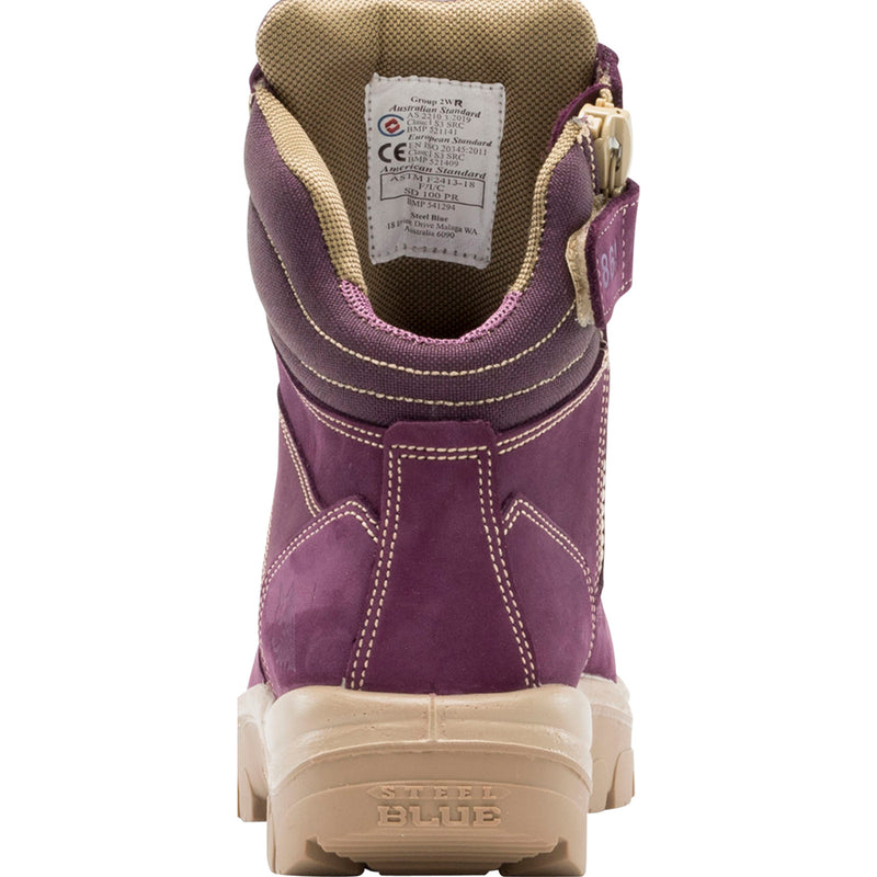 Steel Blue Southern Cross Zip PR Women's Steel Toe Electrical Hazard Puncture-Resisting Work Boot - back