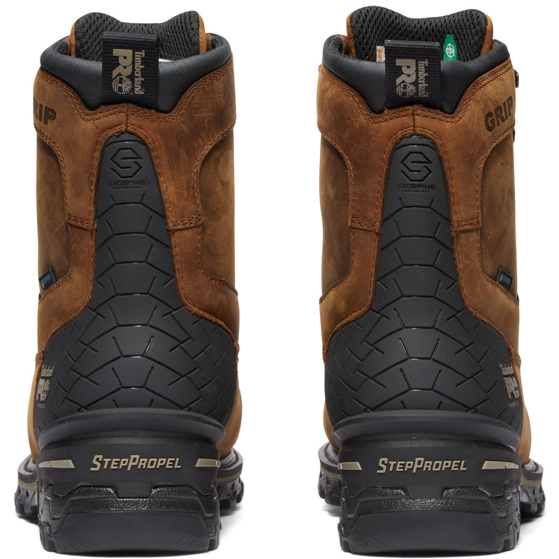 Timberland PRO Boondock HD Men's 8-inch Composite Toe Waterproof Logger Work Boot - back